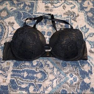 CACIQUE BLACK AND GOLD BRA